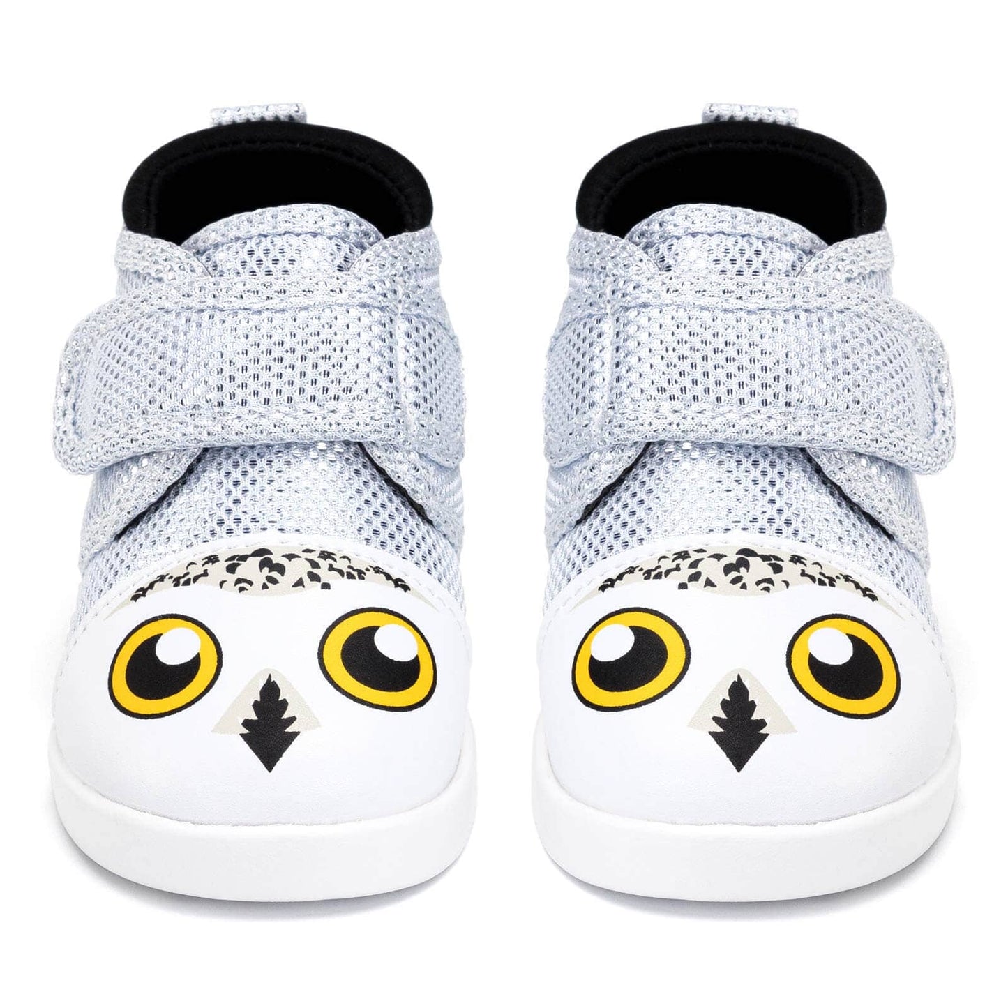 Snowy Owl Squeaky Toddler Shoes | Sparkly White Squeaky Shoes ikiki® Shoes 