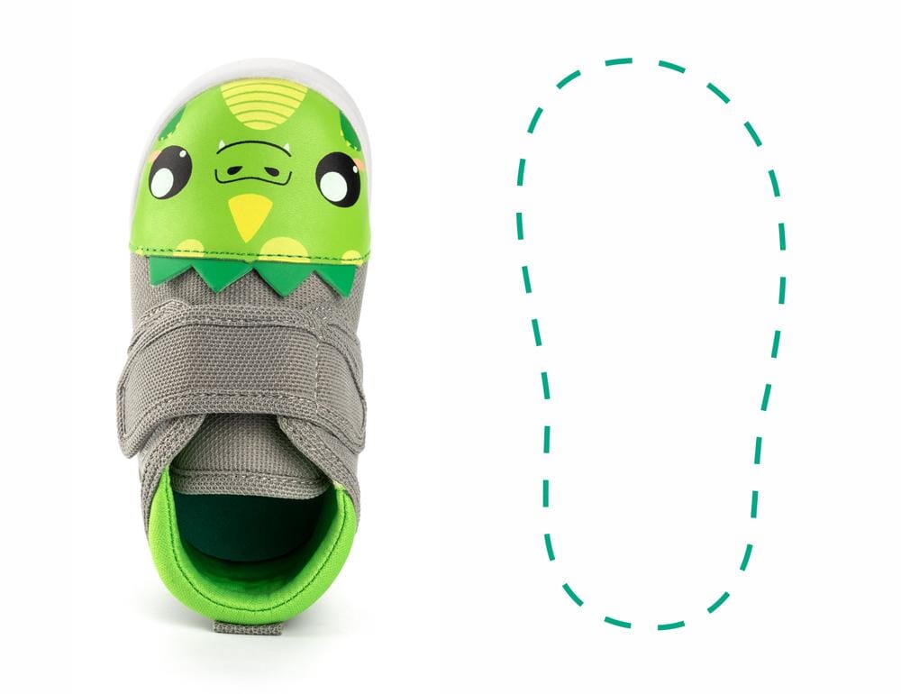 Fierce Dragon Squeaky Single Shoes | Green ikiki® Shoes 3 Green Left Shoe Only