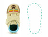 Cool Llama Squeaky Single Shoes | Sparkly Gold Shoes ikiki® Shoes Size 3 Gold Left Shoe Only