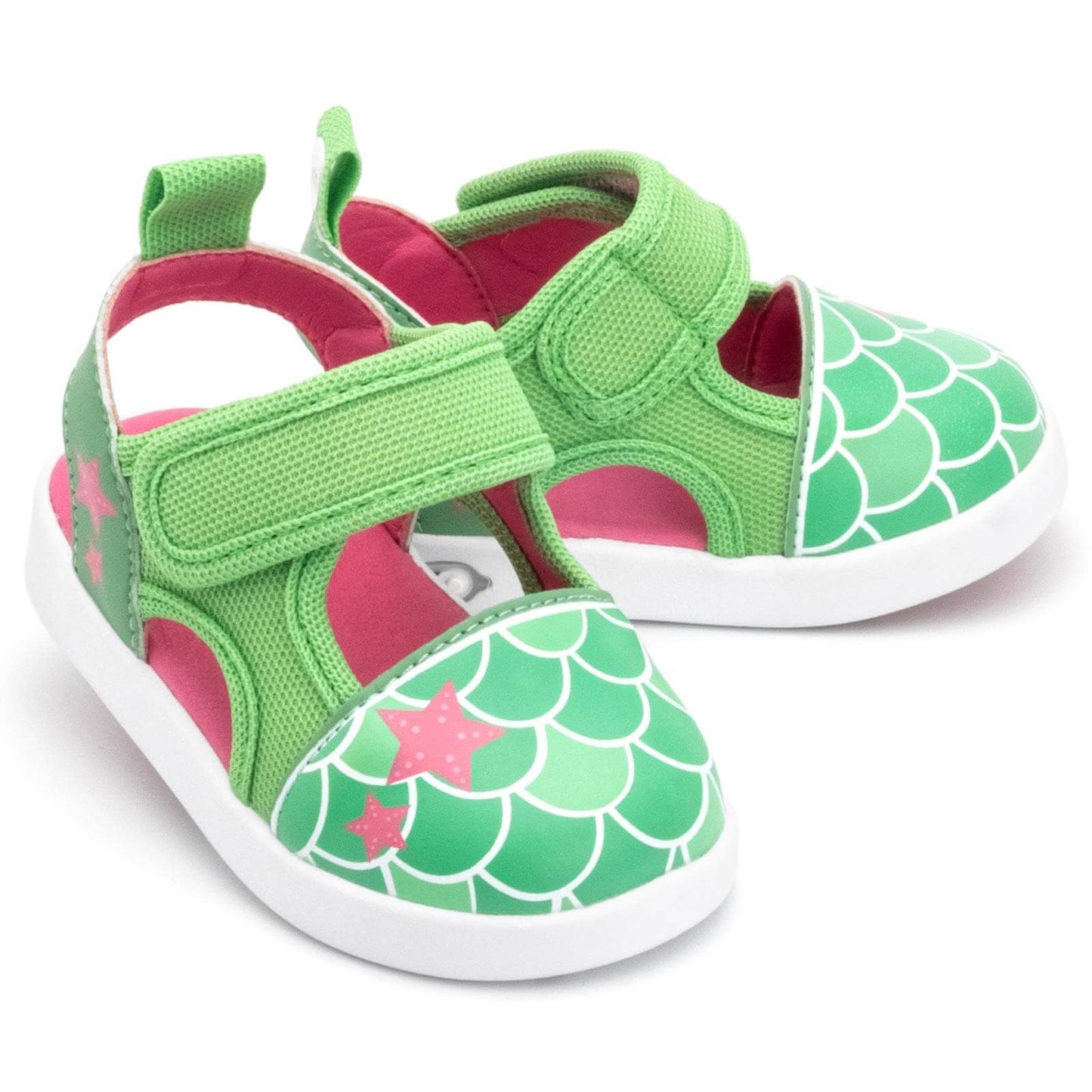 Mermaid Squeaky Toddler Sandals | Green Squeaky Sandals ikiki® Shoes Size 3 