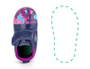 Purple Galaxy Squeakerless Single Shoes | Sparkly Purple ikiki® Shoes Size 3 Purple Left Shoe Only