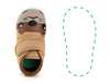 Otter Squeaky Single Shoes | Brown ikiki® Shoes 3 Brown Left Shoe Only