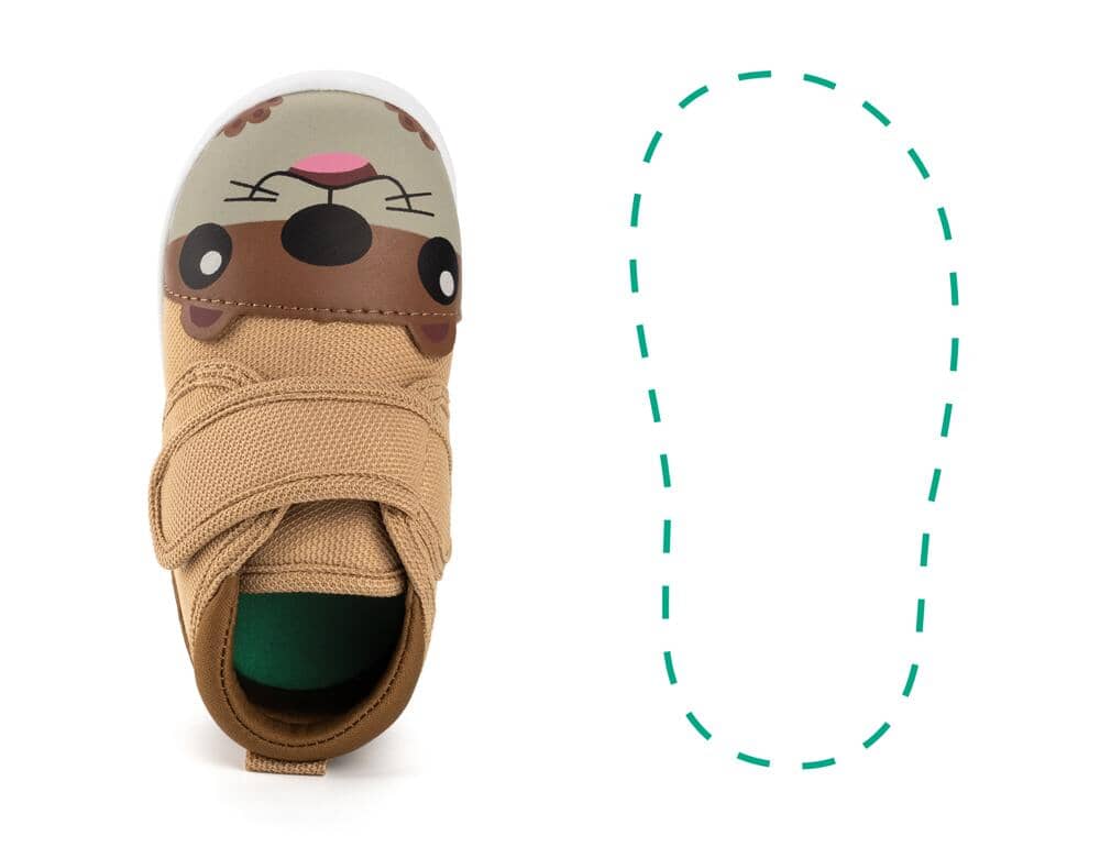 Otter Squeaky Single Shoes | Brown ikiki® Shoes 3 Brown Left Shoe Only