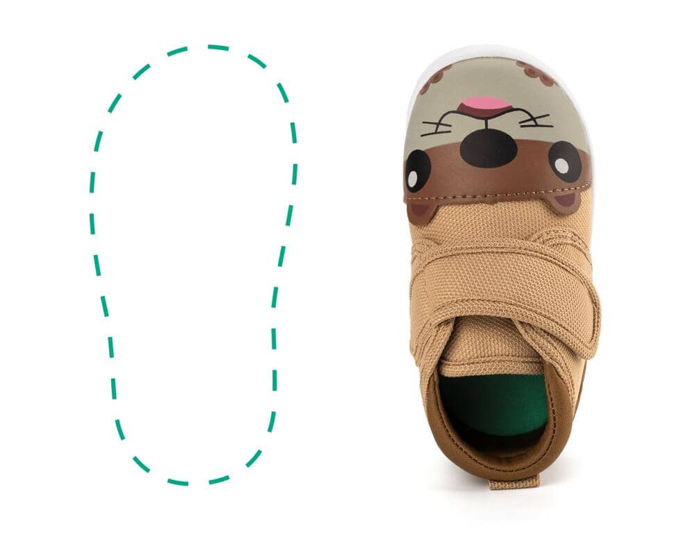 Otter Squeaky Single Shoes | Brown ikiki® Shoes 3 Brown Right Shoe Only