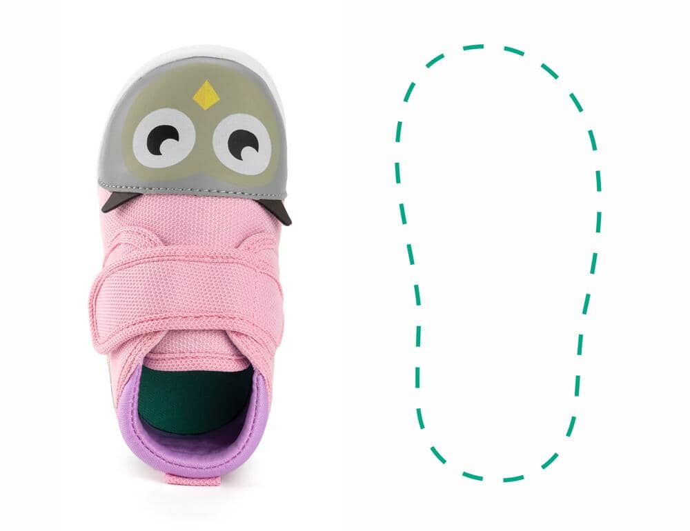 Owl Squeaky Single Shoes | Pink ikiki® Shoes Size 3 Left Shoe Only 