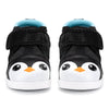 Penguin Squeaky Toddler Shoes | Sparkly Black