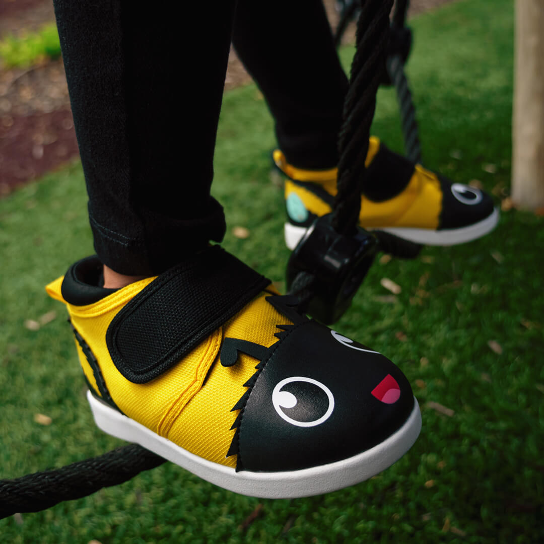 
                  
                    Bee Squeaky Toddler Shoes | Black/Yellow
                  
                