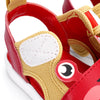 Crab Squeakerless Toddler Sandals  | Red/Tan