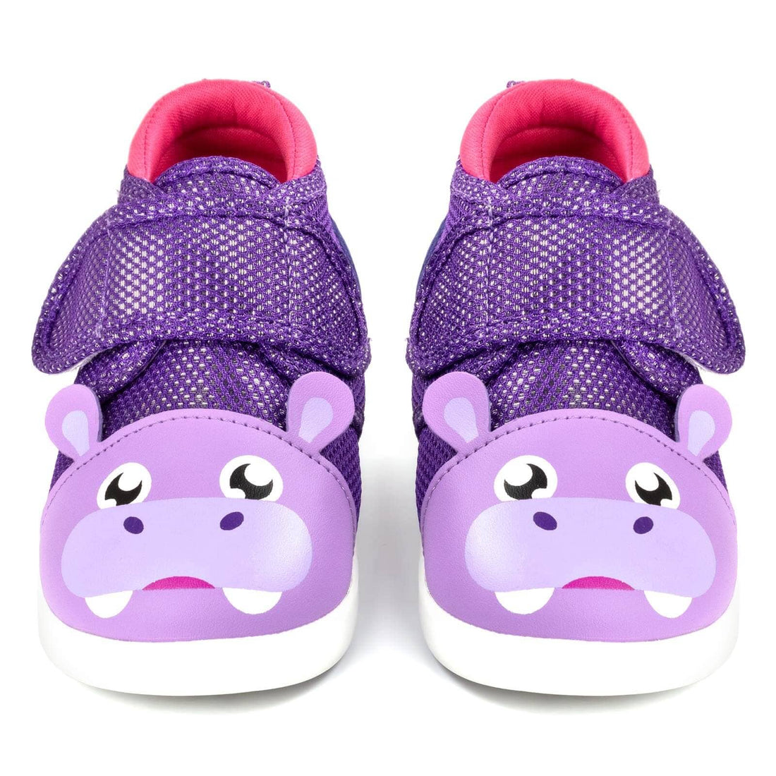 Squeaky Toddler Shoes Sparkly Purple Hippo ikiki Shoes ikiki® Shoes