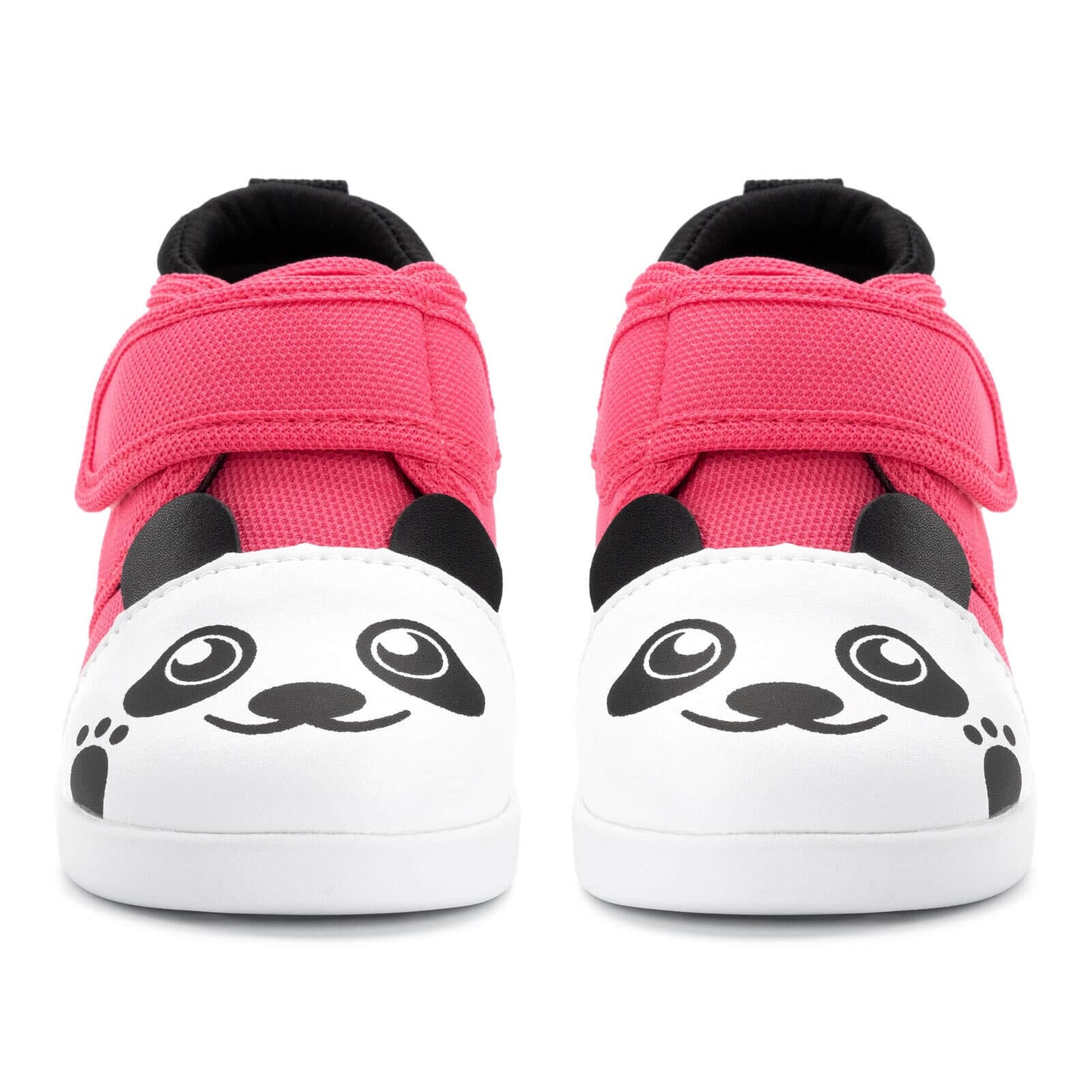 Panda Bear Squeaky Toddler Shoes | Dark Pink Squeaky Shoes ikiki® Shoes 