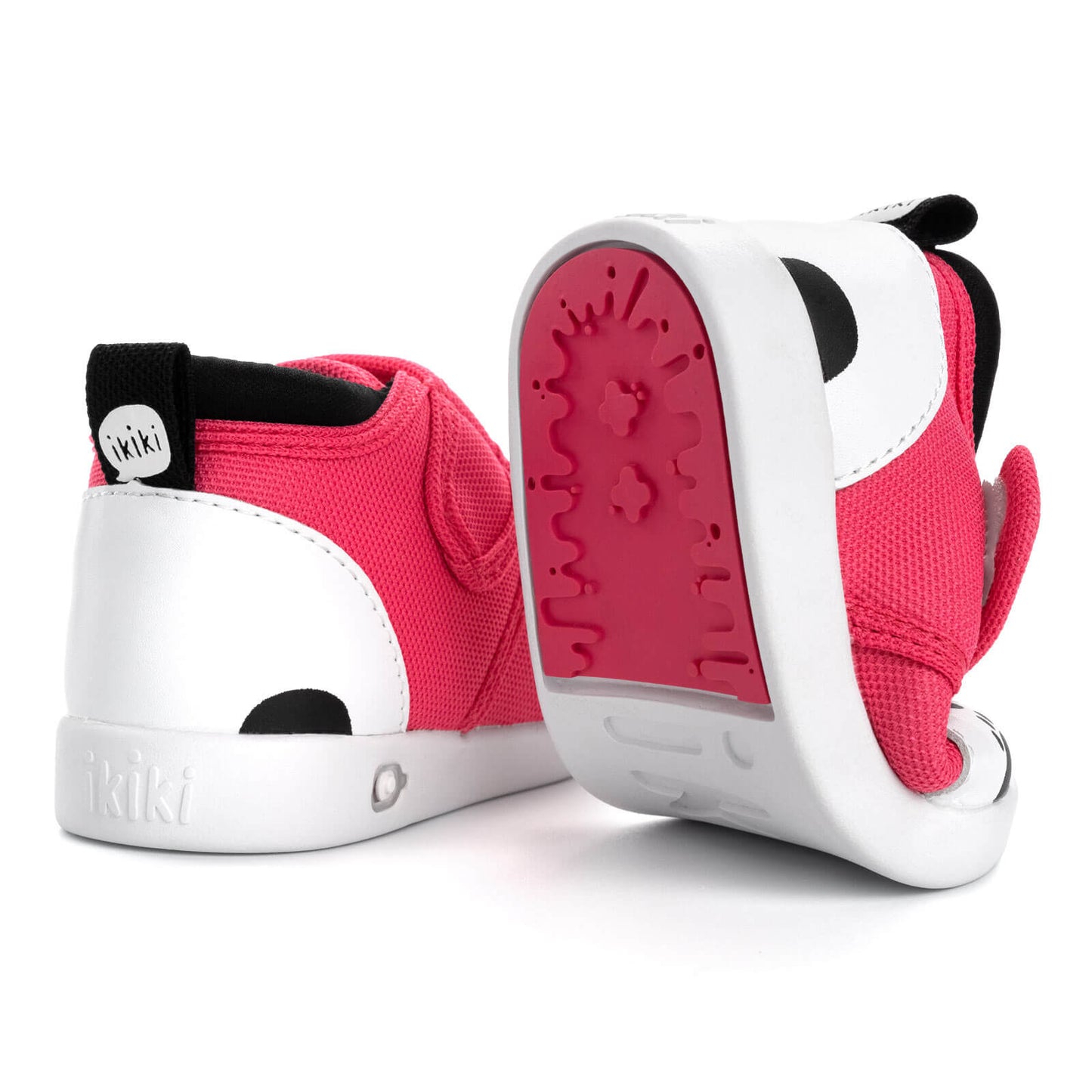
                  
                    Panda Bear Squeaky Toddler Shoes | Dark Pink
                  
                