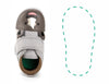 Rhino Squeaky Single Shoes | Gray ikiki® Shoes 3 Grey Left Shoe Only