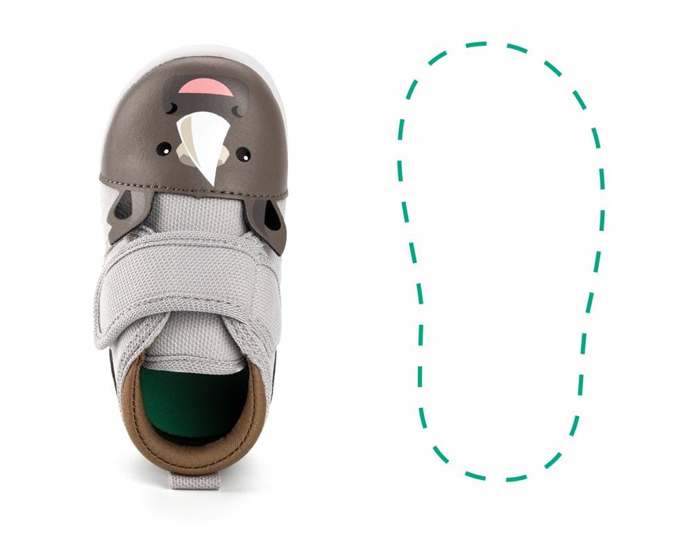 Rhino Squeaky Single Shoes | Gray ikiki® Shoes 3 Grey Left Shoe Only