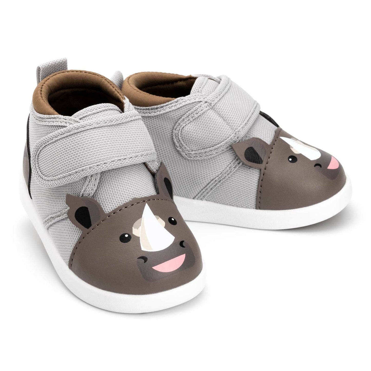 Rhino Squeaky Toddler Shoes | Gray Squeaky Shoes ikiki® Shoes Size 2 