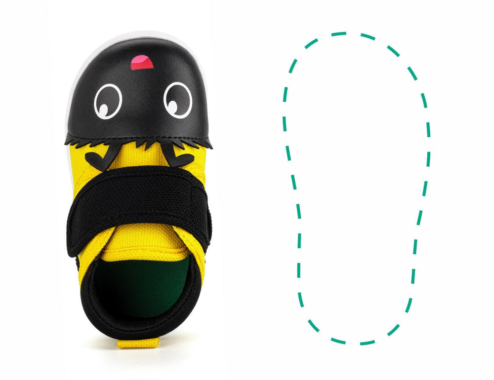Bee Squeaky Single Shoes | Black/Yellow ikiki® Shoes Size 3 Left Shoe Only 