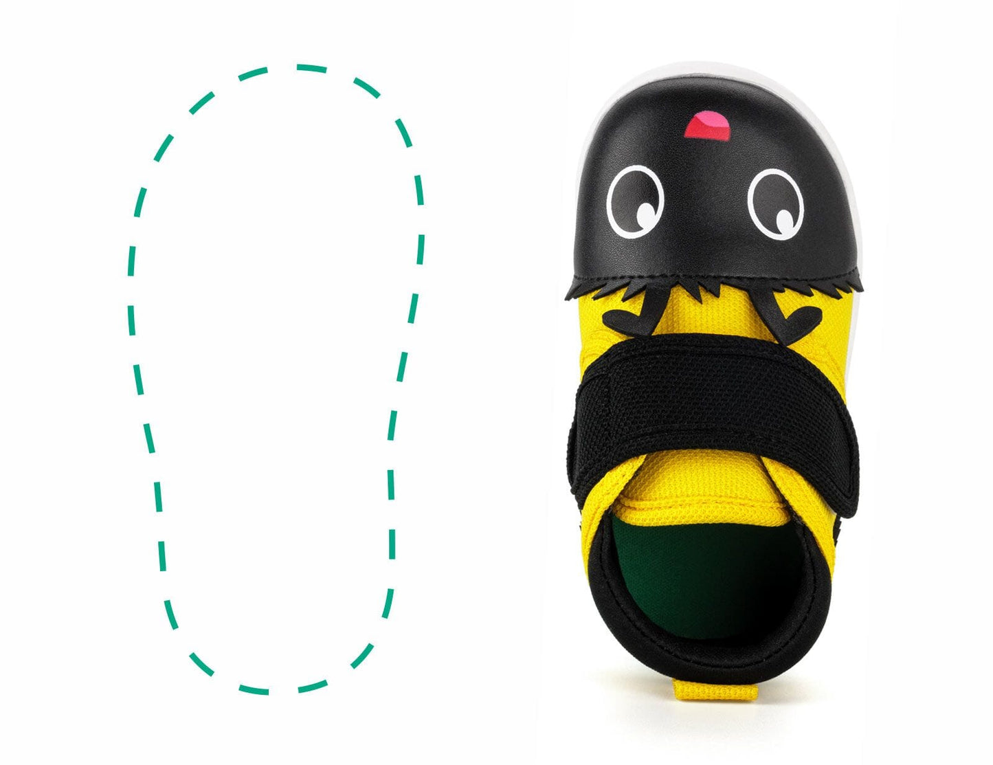 Bee Squeaky Single Shoes | Black/Yellow ikiki® Shoes Size 3 Right Shoe Only 