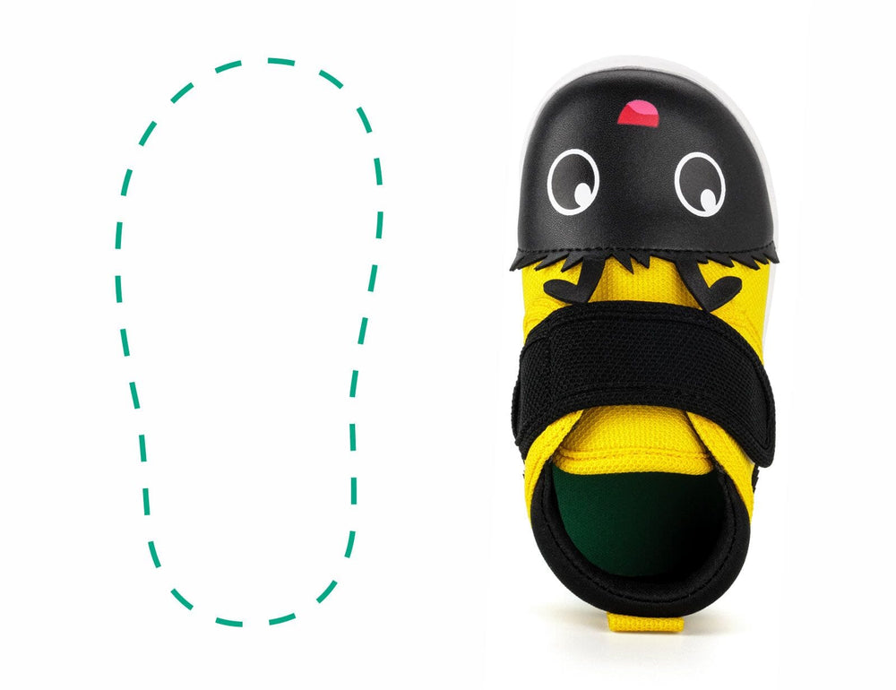 Bee Squeaky Single Shoes | Black/Yellow ikiki® Shoes Size 3 Right Shoe Only 