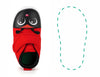Ladybug Squeaky Single Shoes | Red ikiki® Shoes 3 Red Left Shoe Only