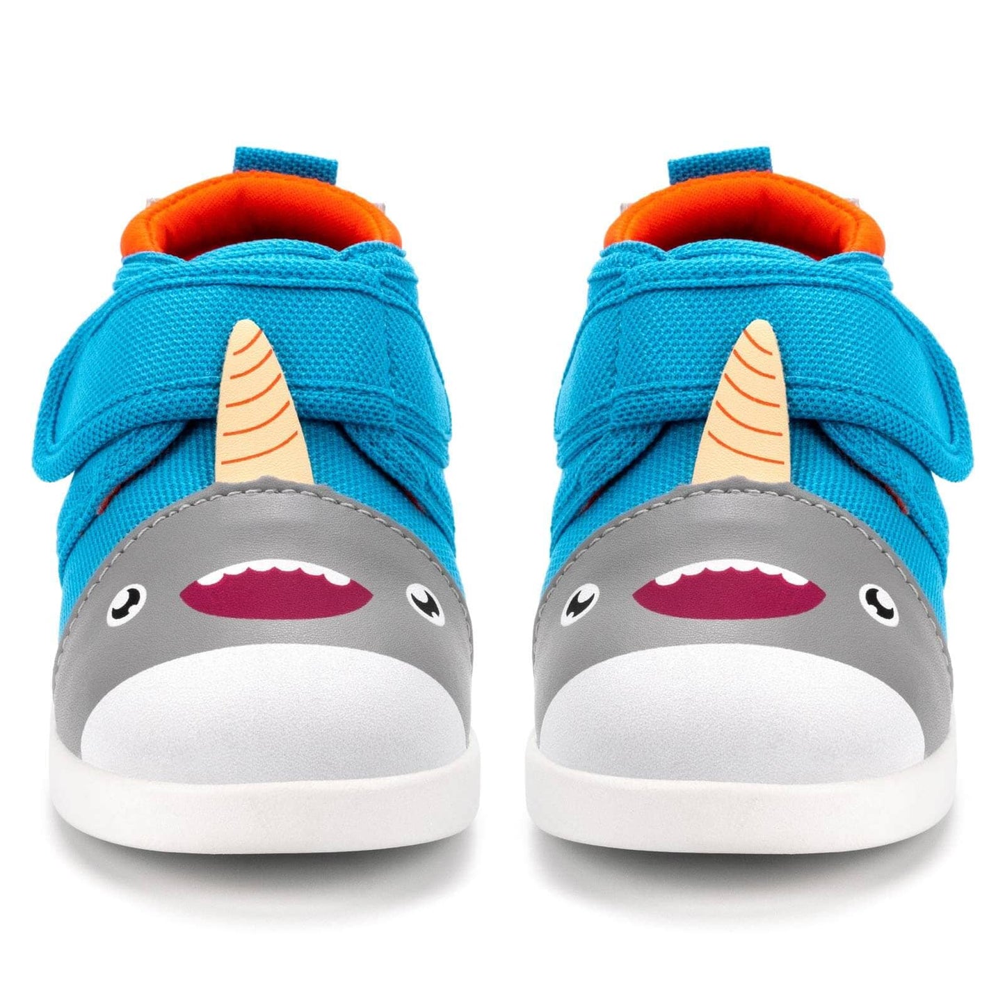 Narwhal Squeaky Toddler Shoes | Blue Squeaky Shoes ikiki® Shoes 
