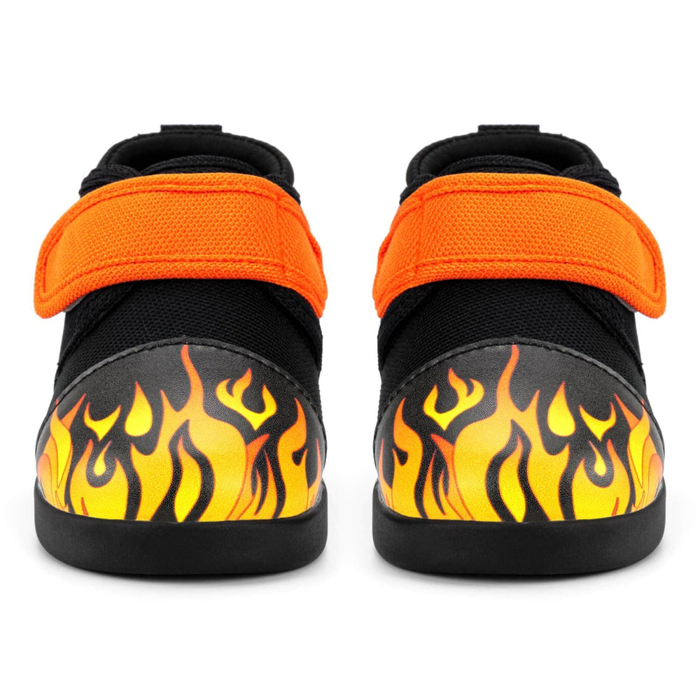 
                  
                    Scorching Hotrod Squeakerless Shoes | Black Flame Pattern
                  
                