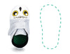 Snowy Owl Squeaky Single Shoes | Sparkly White ikiki® Shoes 3 Grey Left Shoe Only