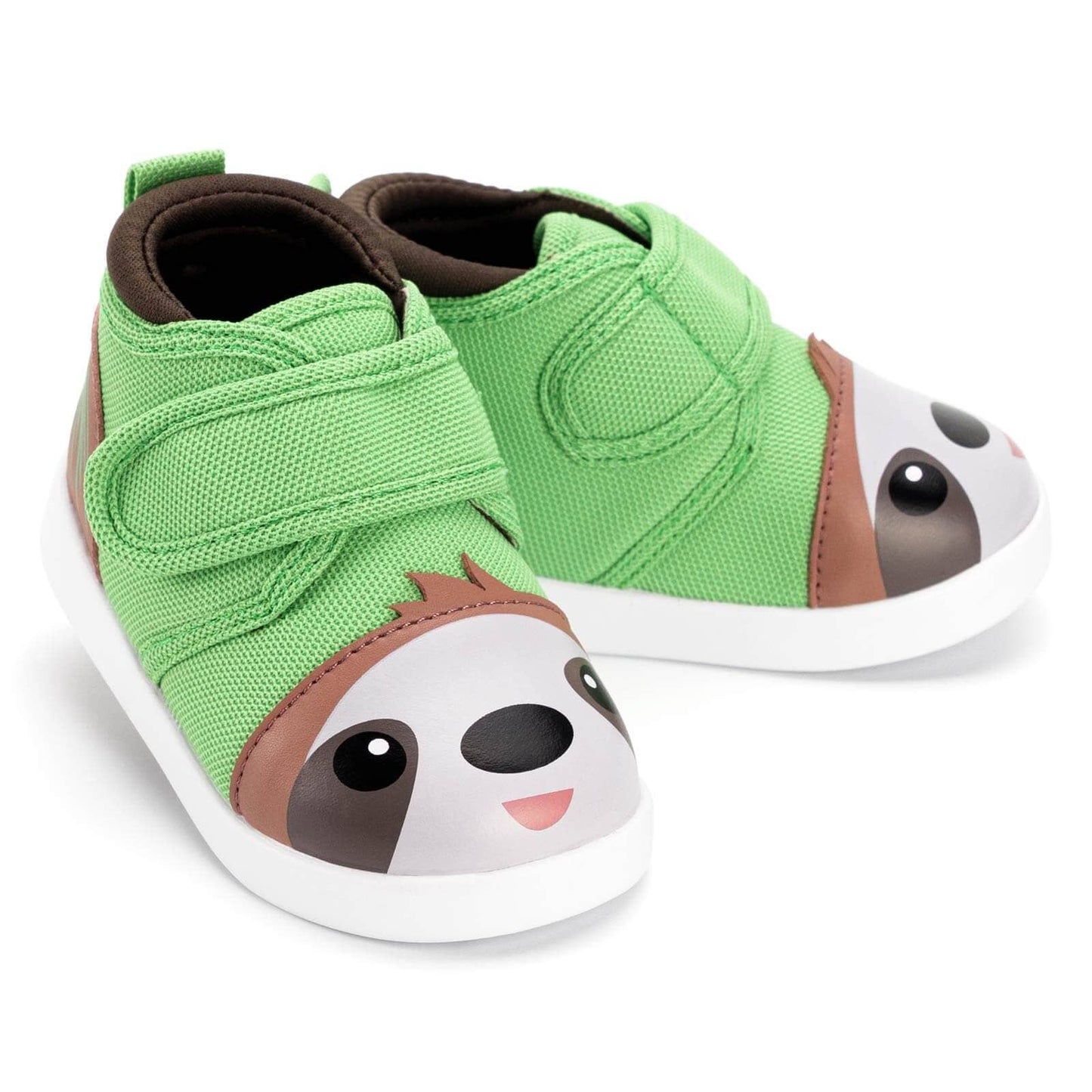 Sloth Squeaky Toddler Shoes | Green/Brown Squeaky Shoes ikiki® Shoes Size 3 
