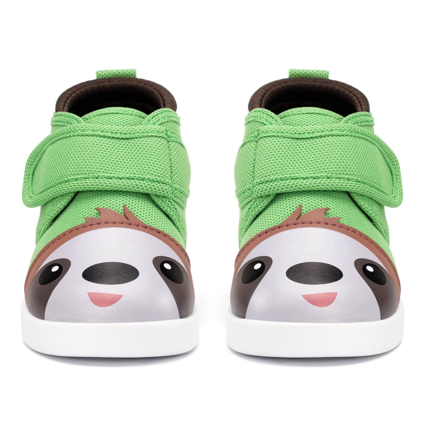 Sloth Squeaky Toddler Shoes | Green/Brown Squeaky Shoes ikiki® Shoes 