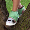 Sloth Squeaky Toddler Shoes | Green/Brown
