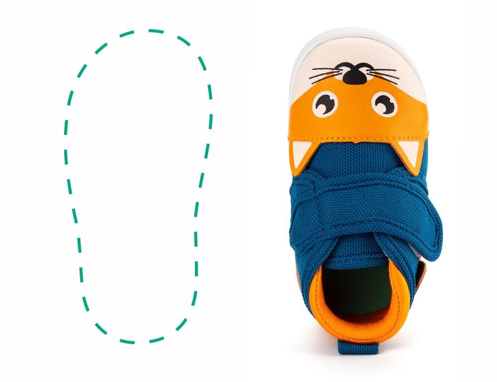Fox Squeaky Single Shoes | Deep Blue ikiki® Shoes 3 Blue Right Shoe Only