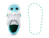 Yeti Squeaky Single Shoes | White/Gray Shoes ikiki® Shoes Size 3 White Left Shoe Only