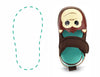 Monkey Squeaky Single Sandals | Brown Shoes ikiki® Shoes Size 3 Brown Right