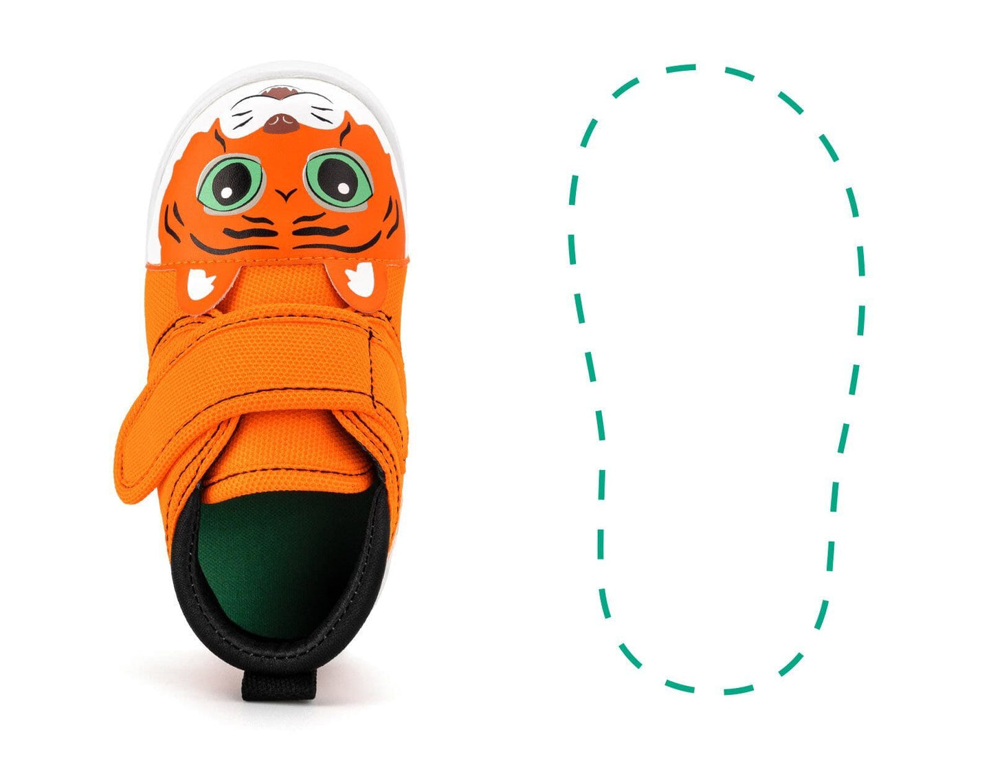 Tiger Squeaky Single Shoes | Orange Shoes ikiki® Shoes 3 Orange Left Shoe Only