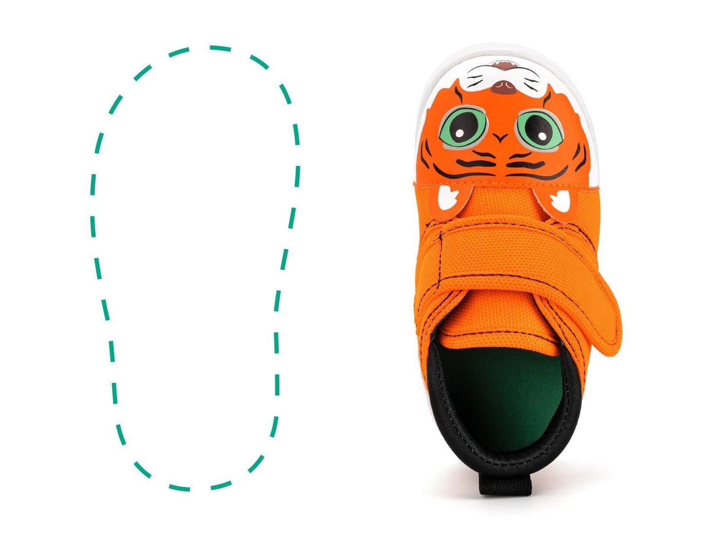 Tiger Squeaky Single Shoes | Orange Shoes ikiki® Shoes 3 Orange Right Shoe Only