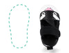 Killer Whale Squeaky Single Sandals | Black ikiki® Shoes 3 Black Right Shoe Only